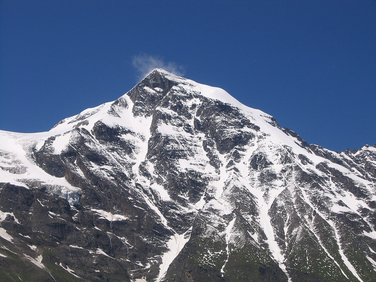Grosses Wiesbachhorn summit and surrounding terrain