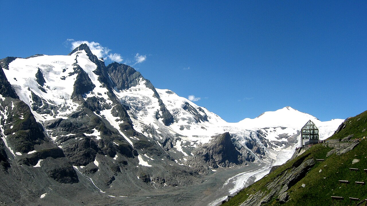 Grossglockner summit and surrounding terrain
