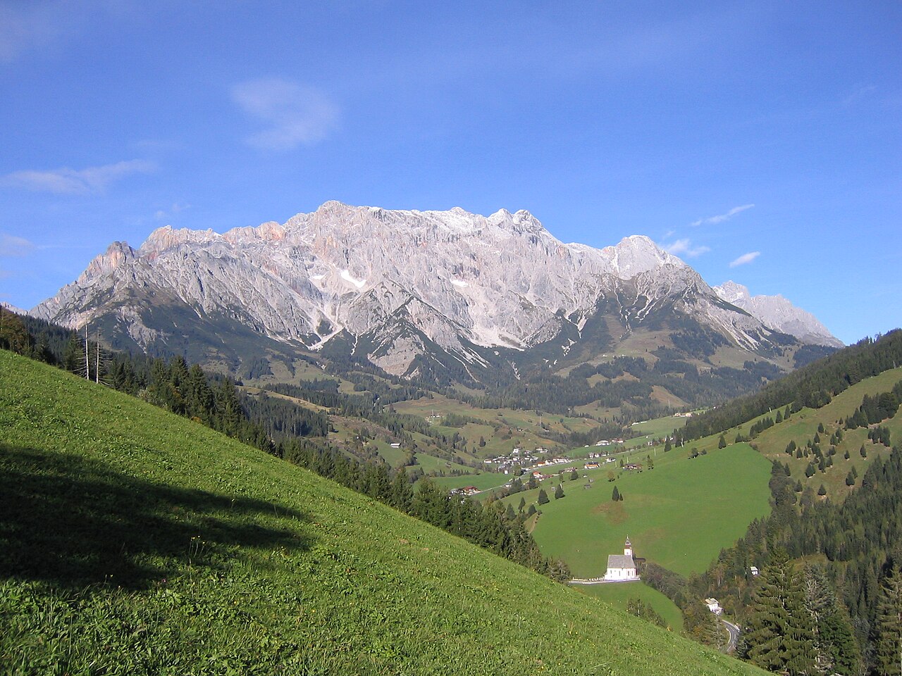Hochkönig summit and surrounding terrain