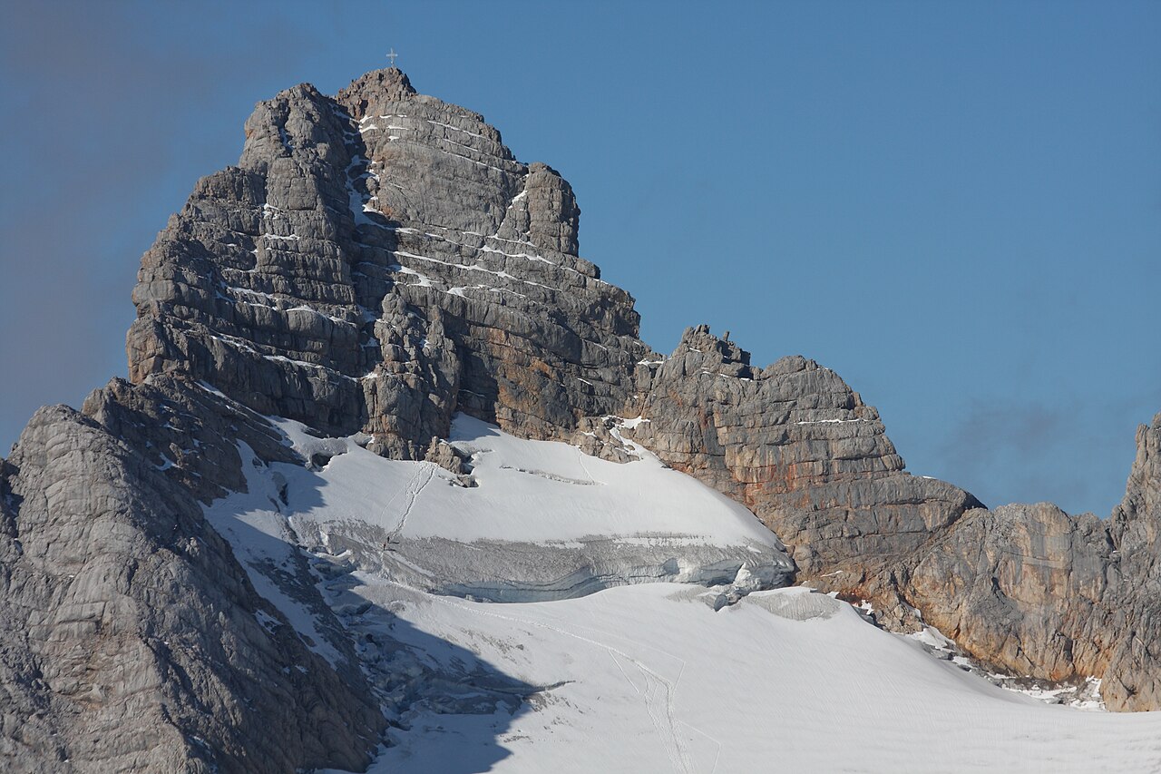 Hoher Dachstein summit and surrounding terrain