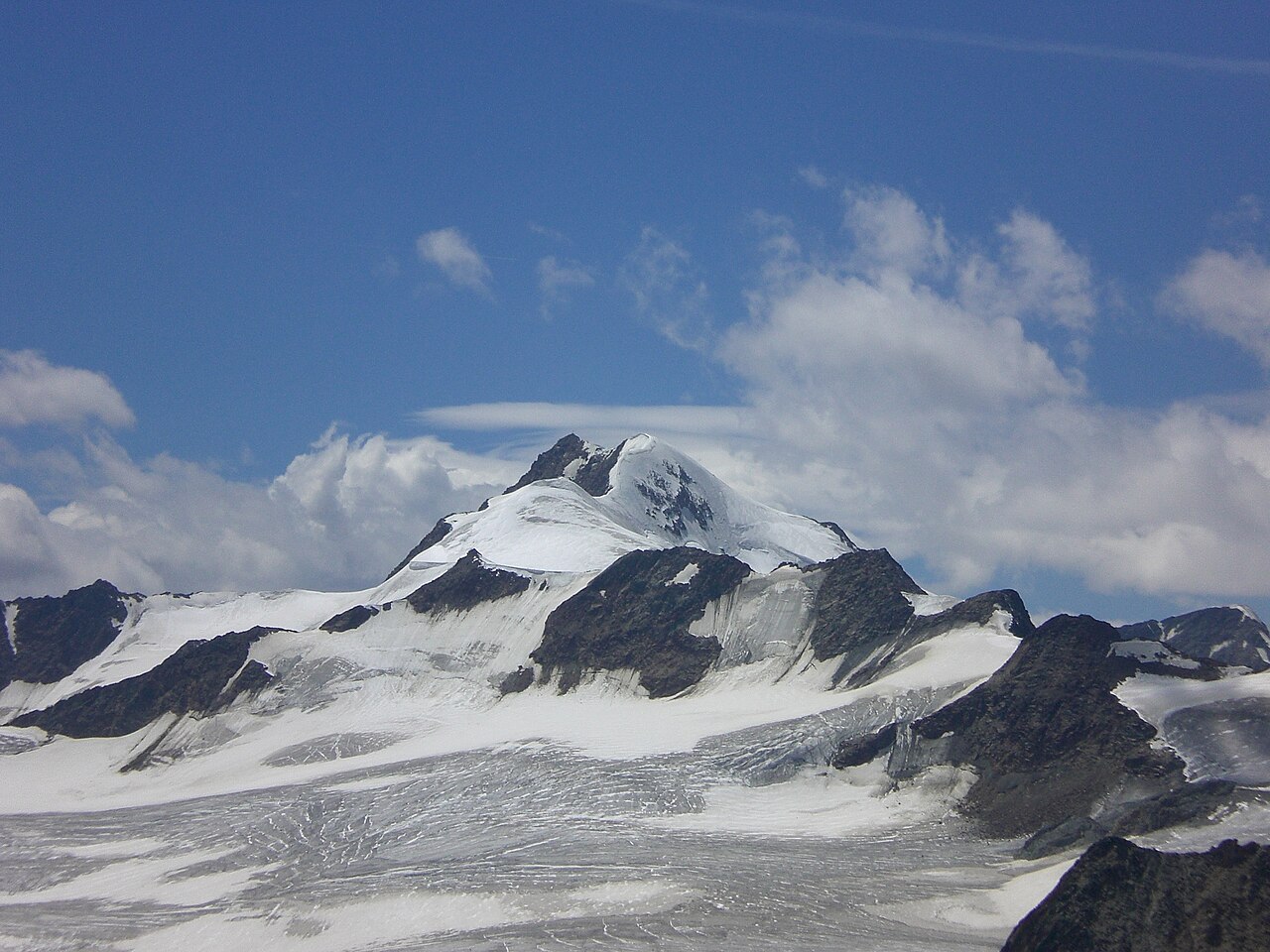 Wildspitze summit and surrounding terrain